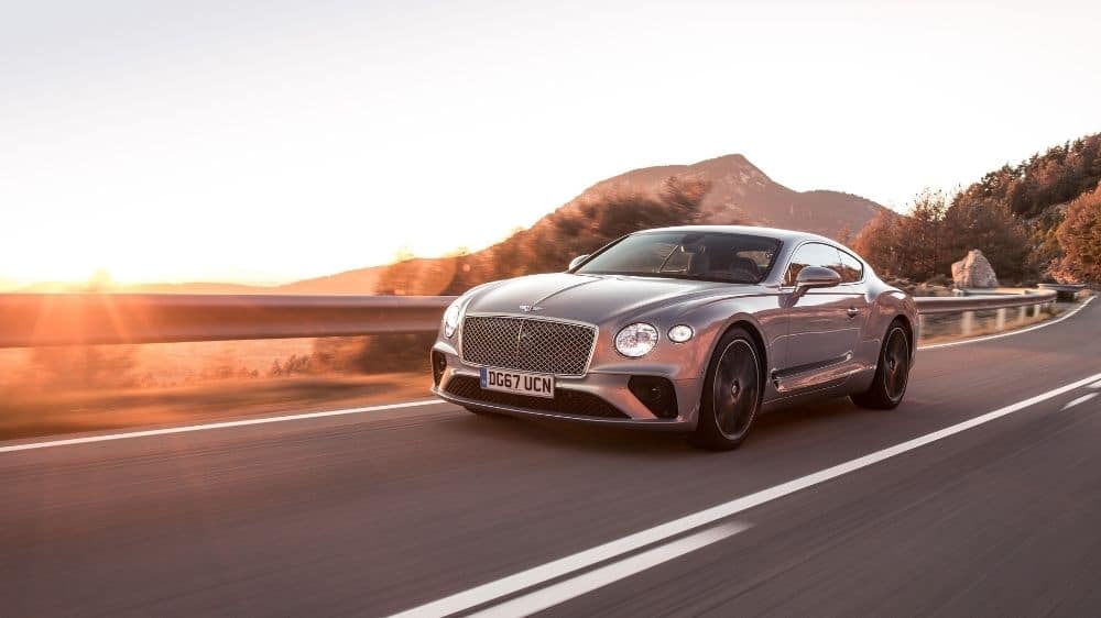Bentley Contintental GT silber dynamisch