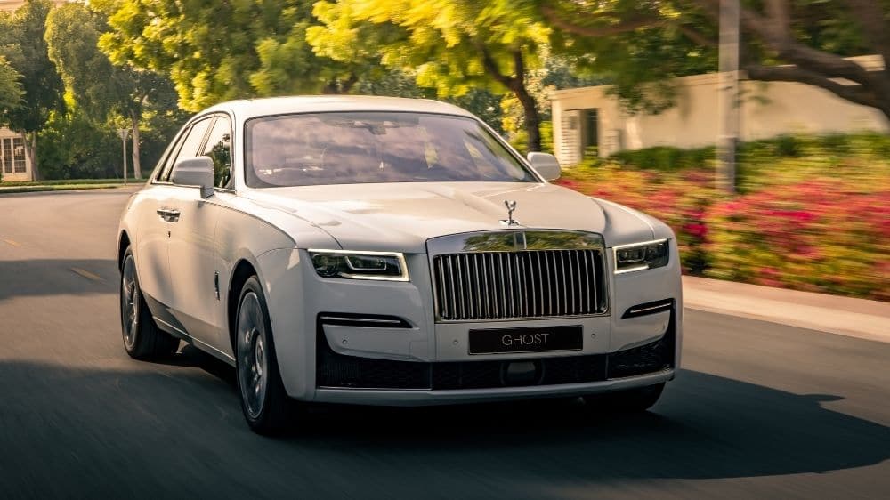 Rolls-Royce Ghost weiß von vorne
